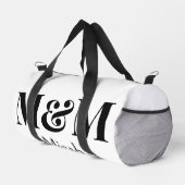 Moderne Minimalistische Monogram Luxe Elegante Tre Plunjezak (Rechterhoek)