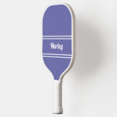 Moderne minimalistische monogram naam Periwinkle S Pickleball Paddle (Links)