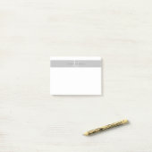 Moderne minimalistische monogram Professional Post-it® Notes (Op bureau)