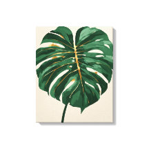 Moderne Minimalistische Monstera Blad Botanische M