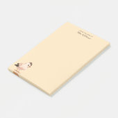Moderne Minimalistische Mooie Vogel Monogram Schri Post-it® Notes (Schuin)