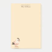 Moderne Minimalistische Mooie Vogel Monogram Schri Post-it® Notes (Voorkant)