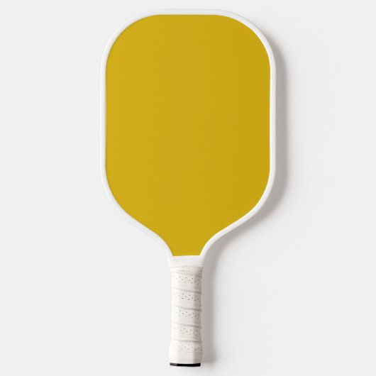 Moderne minimalistische mosterd geel gepersonalise pickleball paddle (Achterkant)