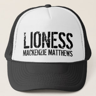Moderne minimalistische Motivatie leeuwin Vintage Trucker Pet