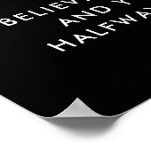 Moderne minimalistische Motivatie quote Poster (Hoek)