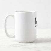 Moderne minimalistische "Mr. Est" aangepaste naam Koffiemok (Links)