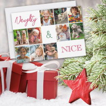 Moderne minimalistische Multi Photo Collage Kerstm