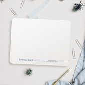 Moderne, minimalistische naam - Aangepaste vermeld Notitiekaartje