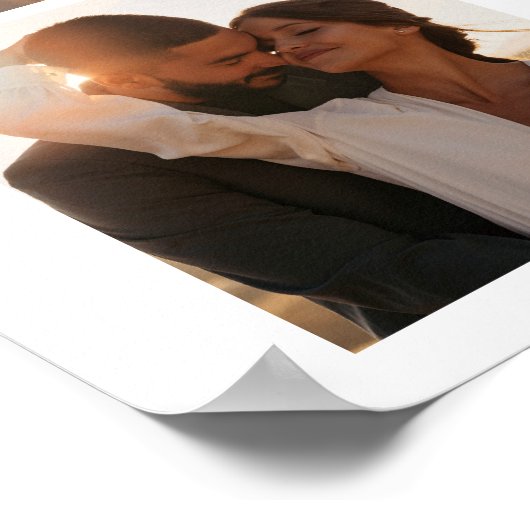 Moderne Minimalistische Naam Fotogrid Huwelijk Wel Poster (Hoek)