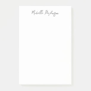 Moderne minimalistische naam gepersonaliseerde kal post-it® notes