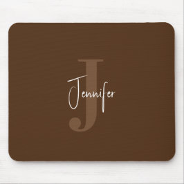 Moderne minimalistische naam & Initiaal Monogram B Muismat