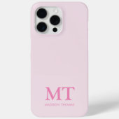 Moderne minimalistische naam Initiaal Monogram Case-Mate iPhone Case (Achterkant)