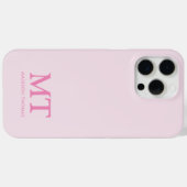 Moderne minimalistische naam Initiaal Monogram Case-Mate iPhone Case (Achterkant (horizontaal))