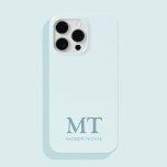 Moderne minimalistische naam Initiaal Monogram iPhone 15 Pro Max Hoesje<br><div class="desc">Minimalistisch Modern Initiaal Monogram Telefoonhoesje. Creëer uw eigen gepersonaliseerde iPhone Case met aangepaste initiaal naam.</div>