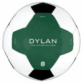 Moderne minimalistische naam Jersey nummer groen Voetbal (Voorkant)