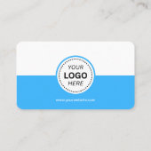 Moderne minimalistische naam & Logo Professional Visitekaartje (Achterkant)