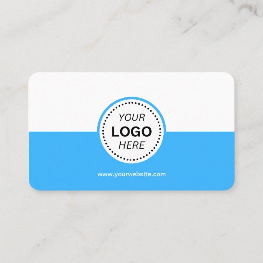 Moderne minimalistische naam & Logo Professional Visitekaartje (Achterkant)