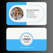 Moderne minimalistische naam & Logo Professional Visitekaartje