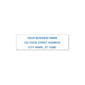 Moderne minimalistische naam retouradressenbestand  zelfinktende stempel (Design)