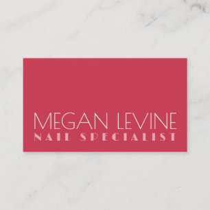 Moderne Minimalistische Nagelstylist Visitekaartje