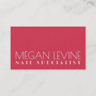 Moderne Minimalistische Nagelstylist Visitekaartje