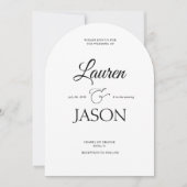 Moderne Minimalistische Namen Calligrafie Zwart 3 Kaart (Voorkant)