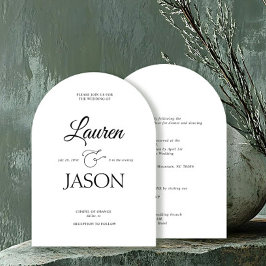 Moderne minimalistische namen kalligrafie zwart kaart