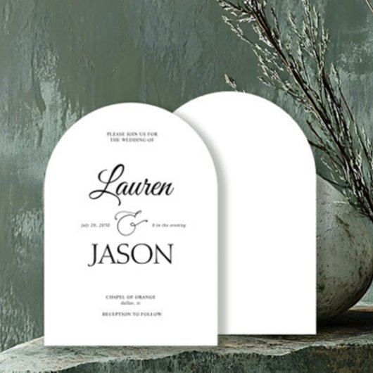 Moderne minimalistische namen kalligrafie zwart kaart