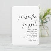 Moderne minimalistische namen kalligrafie zwarte b kaart (Staand voorkant)