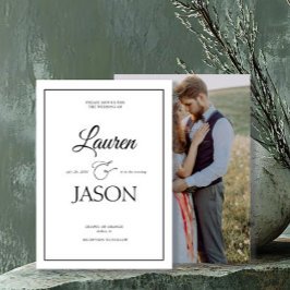 Moderne minimalistische namen kalligrafie zwarte f kaart