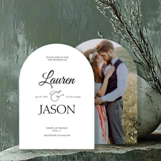 Moderne minimalistische namen kalligrafie zwarte f kaart