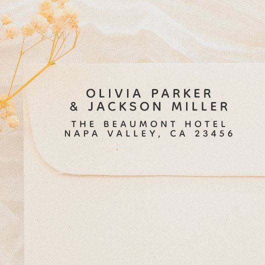 Moderne minimalistische namen van de paar van het  rubberstempel