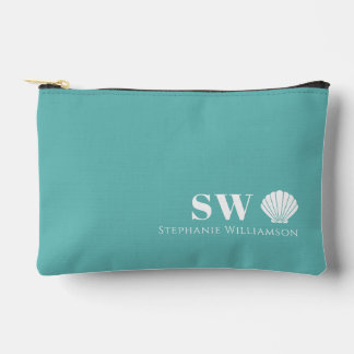 Moderne Minimalistische Nautilus Schelp Initialen  Etui