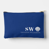 Moderne Minimalistische Nautilus Schelp Initialen Etui (Achterkant)