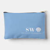 Moderne Minimalistische Nautilus Schelp Initialen Etui (Achterkant)