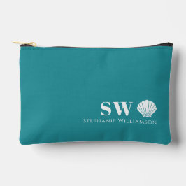 Moderne Minimalistische Nautilus Schelp Initialen  Etui