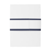 Moderne minimalistische nautische monogram bruilof uitnodigingen wikkel (Achterkant Voorbeeld)