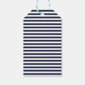 Moderne minimalistische nautische vuurtoren Baby s Cadeaulabel (Achterkant)