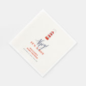 Moderne minimalistische nautische vuurtoren Baby s Servet (Hoek)