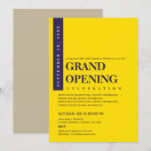 Moderne minimalistische Navy-blauw & gouden grand  Kaart (Voorkant / Achterkant)