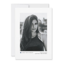 Moderne Minimalistische Navy Blauwe Afstuderen