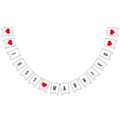 Moderne minimalistische net getrouwde Passen getro Vlaggetjes (Alle)