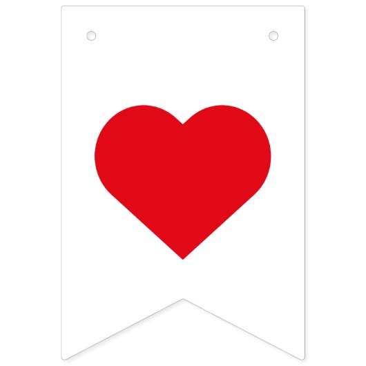 Moderne minimalistische net getrouwde Passen getro Vlaggetjes (Tweede vlag)