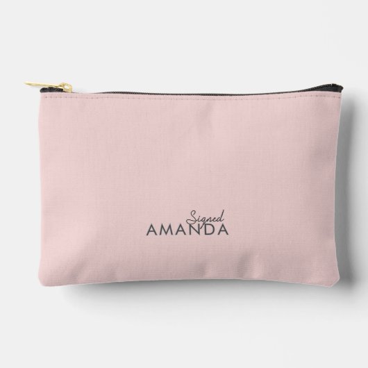 Moderne minimalistische Neutral Maid of Honor Etui (Voorkant)