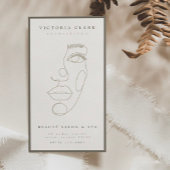 Moderne minimalistische neutrale salon & Spa Visitekaartje