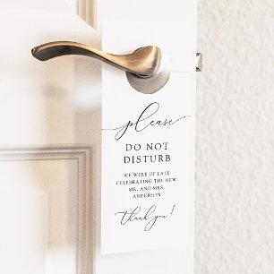 Moderne Minimalistische Niet Storen Trouw Hotel Deurhanger