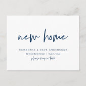 Moderne minimalistische, nieuwe aankondiging van h briefkaart (Voorkant)