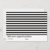 Moderne Minimalistische Nieuwe Kansen Foto Feestdagenkaart (Achterkant)