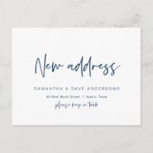 Moderne minimalistische, nieuwe mededeling van het briefkaart (Voorkant)