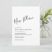 Moderne, minimalistische, nieuwe plankalligrafie F Kaart (Staand voorkant)